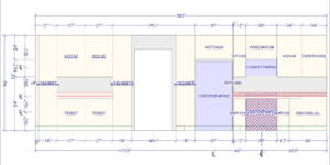 Kitchen CAD layout and elevations designed for contractor installation