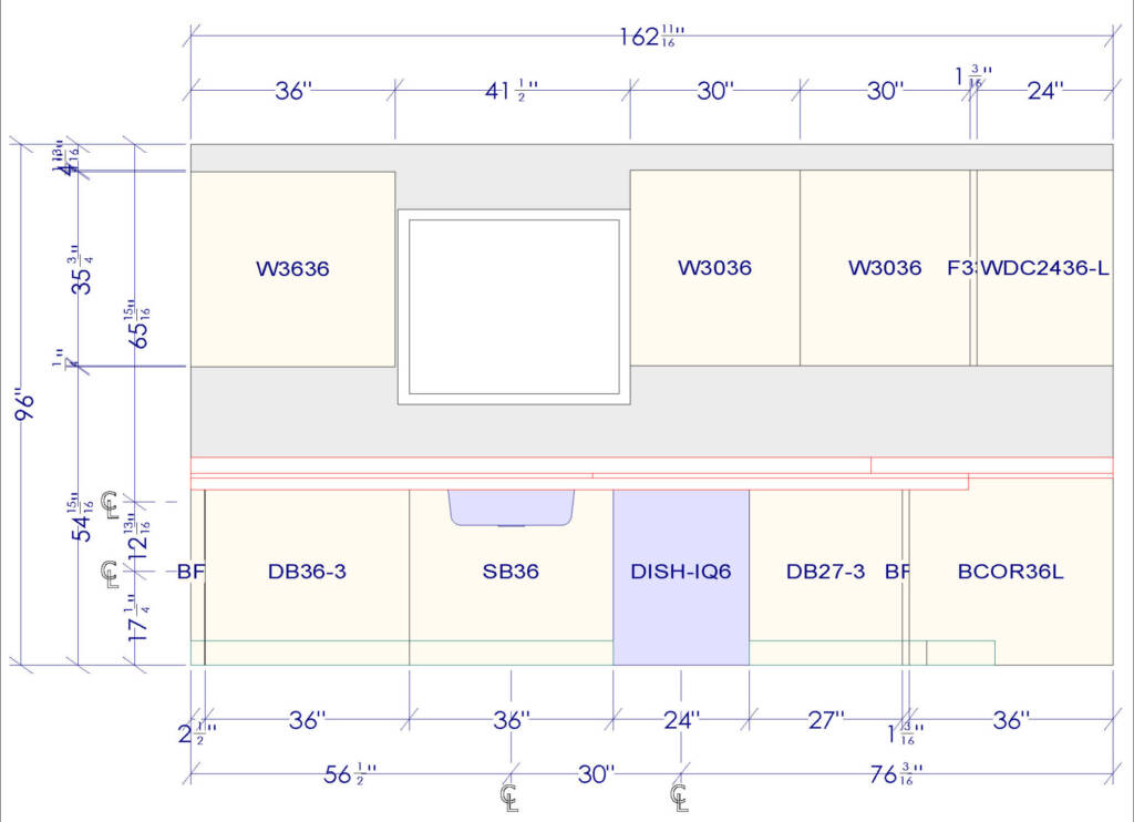  Kitchen cabinet elevation drawings for contractor install planning