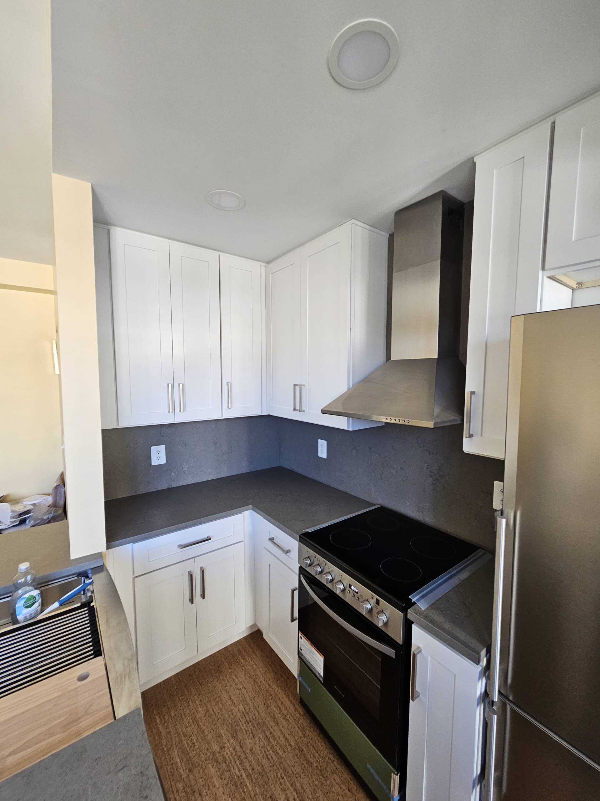 White Shaker Cabinets Condo